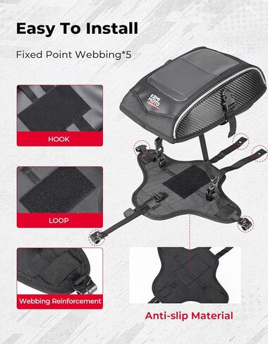 حقيبة خزان مطورة من KEMIMOTO متوافقة مع Can-Am Ryker 600 900 Sport Rally Edition استبدال #219400762، ملحقات وحقيبة هاتف محمول تعمل باللمس وحقيبة تخزين يومية in Kuwait