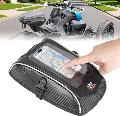 حقيبة خزان مطورة من KEMIMOTO متوافقة مع Can-Am Ryker 600 900 Sport Rally Edition استبدال #219400762، ملحقات وحقيبة هاتف محمول تعمل باللمس وحقيبة تخزين يومية in Kuwait