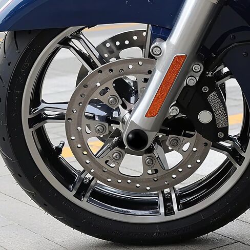 أغطية صواميل المحور الأمامي للدراجة النارية HDBUBALUS قبعات مناسبة لـ Harley Touring CVO Street Glide FLHXSE FLTRXSE FLHX FLTRX FLTRXSTSE FLHXU 2023.5-2025 أسود in Kuwait