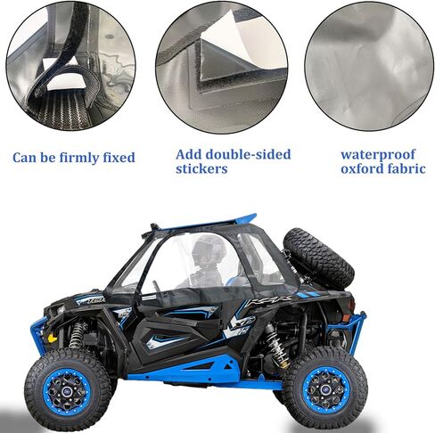 Soft Cab Enclosures Light Compatible with Polaris RZR XP 1000 / XP Turbo 2014-2023, XP Turbo 16-21/S 900 1000 16-19,YKK Zippers 3-Pane Window Waterproof in Saudi Arabia