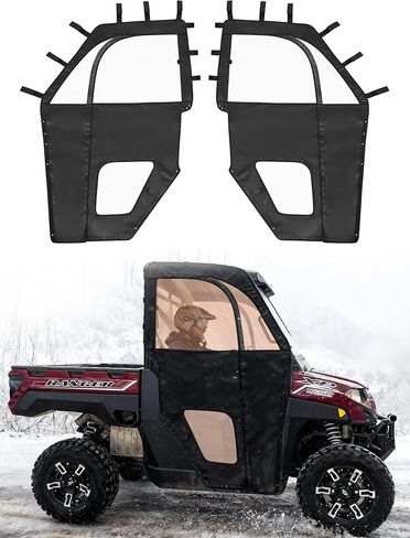 UTV Cab Enclosure Compatible with Polaris Ranger 1000 2020-2025, Ranger XP 1000 2017-2025, Waterproof PVC Doors & Insulated UTV Cab Window Set w/YKK Zipper, Easy Install & Remove, Durable in Saudi Arabia