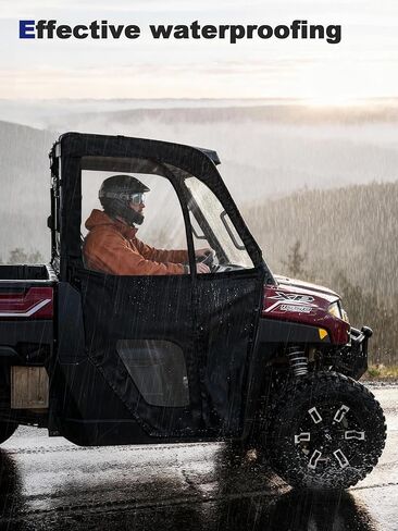 UTV Cab Enclosure Compatible with Polaris Ranger 1000 2020-2025, Ranger XP 1000 2017-2025, Waterproof PVC Doors & Insulated UTV Cab Window Set w/YKK Zipper, Easy Install & Remove, Durable in Saudi Arabia