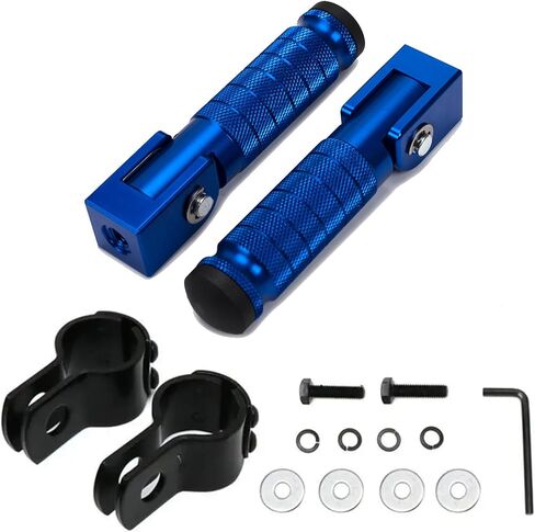 XINGWU M8 Motorcycle Foot Pegs 90 Degree Foldable Footpegs CNC Anti-Skid Footrest Universal for Yamaha Honda Suzuki Aprilia Electric Car Motorbike Mini Bike Dirt Pit Bike Passenger Pedal (Black) in Saudi Arabia