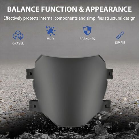 لوحة أرقام للدراجة الإلكترونية - لوحة دراجة كهربائية عالمية للانحدار لـ Q20، S1/S2/Y1/RX، X1S/X/X2، LBX، Sting MX3/MX4/MX5، XXX، Mantis، Dragster، Pro SS/SR/S، Soleil 01، RTR - أسود in Kuwait