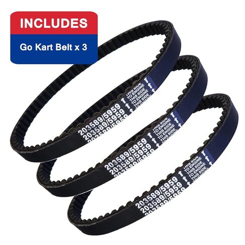 30 Series Go Kart Drive Belt for 212cc 196cc 6.5hp Coleman KT196 CK196 GK200 Manco Dingo TrailMaster Go Kart Cart Baja Warrior Mini Bike Manco 5959 Comet 203589 Murray 12-8487 Heavy Duty 3PCS in Saudi Arabia