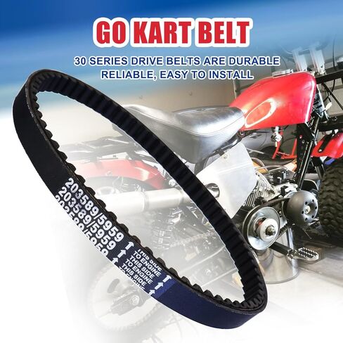 30 Series Go Kart Drive Belt for 212cc 196cc 6.5hp Coleman KT196 CK196 GK200 Manco Dingo TrailMaster Go Kart Cart Baja Warrior Mini Bike Manco 5959 Comet 203589 Murray 12-8487 Heavy Duty 3PCS in Saudi Arabia