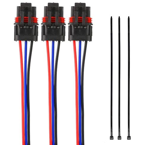 موصل ضفيرة قابس طاقة نبض 12Awg متوافق مع 2018 2019 2020 2021 Polaris Ranger XP 1000 /RZR RS1 Pro General - موصلات ضفيرة شريط الحافلات 6 قطع (6 قطع) in Saudi Arabia