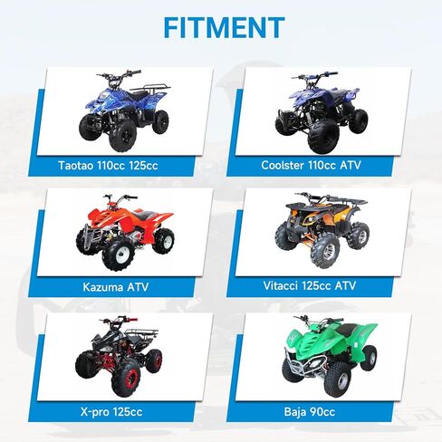 Complete Wiring Harness Kit Compatible with Tao tao Coolster 110cc 125cc 4 Stroke Chinese ATV Quad 4 Wheeler Kazuma SunL NST Roketa Loncin Lifan Baja Vitacci Icebear Buyang Coolsport Parts in Saudi Arabia