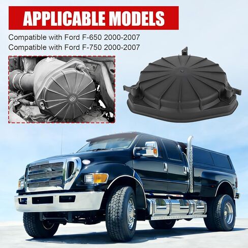 BUSID YC3Z9661BA غطاء مرشح الهواء غطاء مزلاج رافعة علوية متوافقة مع Ford F650 F750 2000-2007 يستبدل YC3Z-9661-BA in Kuwait