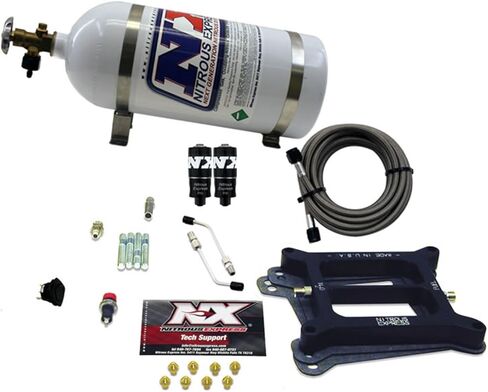 Nitrous Express 40040-10 4150 100-200 HP 4-BBL Hitman Plate System with 10 lbs. Bottle in Saudi Arabia