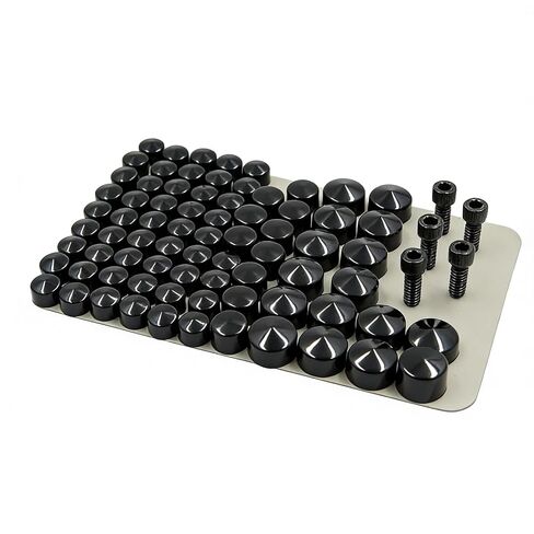 Black Bolts Toppers Caps Compatible with Harley FLT FLH 2007-2013 in Saudi Arabia