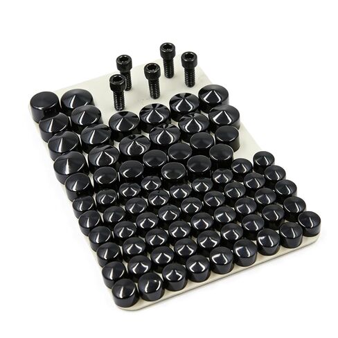 Black Bolts Toppers Caps Compatible with Harley FLT FLH 2007-2013 in Saudi Arabia