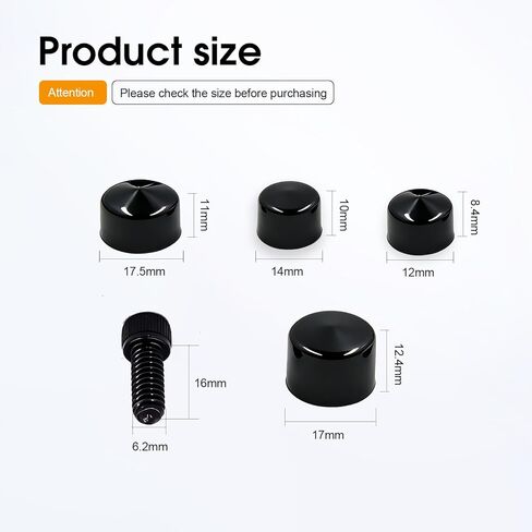 Black Bolts Toppers Caps Compatible with Harley FLT FLH 2007-2013 in Saudi Arabia