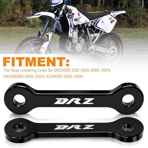 مجموعة وصلات الخفض الخلفية لسوزوكي DRZ400E/DRZ400S 2000-2023، DRZ400SM 2005-2023، KLX400R 2002-2004 ملحقات وصلة تعليق قطرة الدراجة النارية in Kuwait