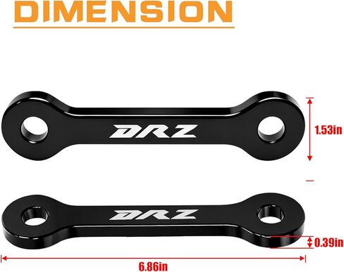 مجموعة وصلات الخفض الخلفية لسوزوكي DRZ400E/DRZ400S 2000-2023، DRZ400SM 2005-2023، KLX400R 2002-2004 ملحقات وصلة تعليق قطرة الدراجة النارية in Kuwait