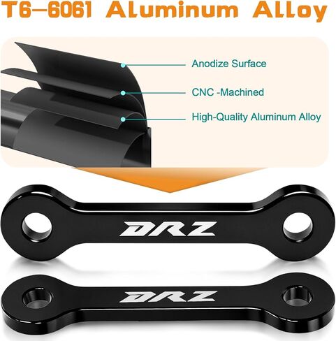 مجموعة وصلات الخفض الخلفية لسوزوكي DRZ400E/DRZ400S 2000-2023، DRZ400SM 2005-2023، KLX400R 2002-2004 ملحقات وصلة تعليق قطرة الدراجة النارية in Kuwait