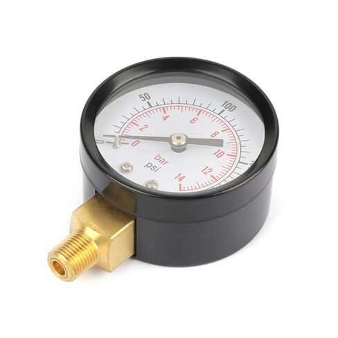 CHICIRIS Pressure, Metal Dial with NPT 1 8 Inch Thread Connection for Water Air Oil, Dual Scale PSI Bar 0 200psi 0 14bar in Saudi Arabia