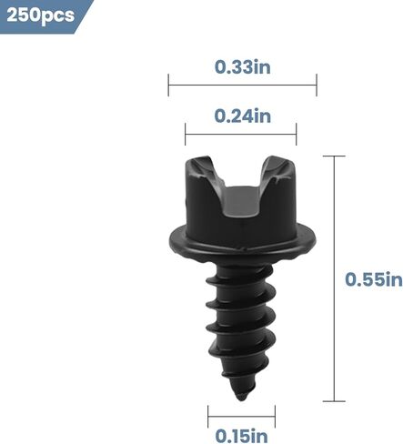 3/8" 250 Pack (#8)- Winter Ice & Snow Tire Heavy Duty Studs Spikes for Motorcycles, Racing Dirt Bikes, ATVs and Snowmobiles Tracks in Saudi Arabia