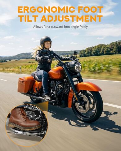 PBYMT Rider Footboard المطاط إدراج لوحة القدم الأمامية لوحة القدم مسند القدم وسادة متوافقة مع Harley Touring Softail Road King Electra Glide 1986-لاحقًا تبسيط أسود in Kuwait