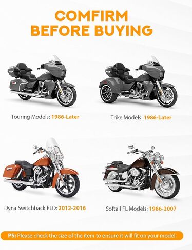 PBYMT Rider Footboard المطاط إدراج لوحة القدم الأمامية لوحة القدم مسند القدم وسادة متوافقة مع Harley Touring Softail Road King Electra Glide 1986-لاحقًا تبسيط أسود in Kuwait