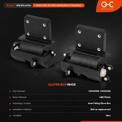 Inner Fairing Media Glove Box Door Lid Hinge Left & Right Set Fit for Harley-Davidson All Road Glide FLTR 2015-2024 Replace# 76000398, 76000436, 76000398-00, 76000436-00 in Saudi Arabia