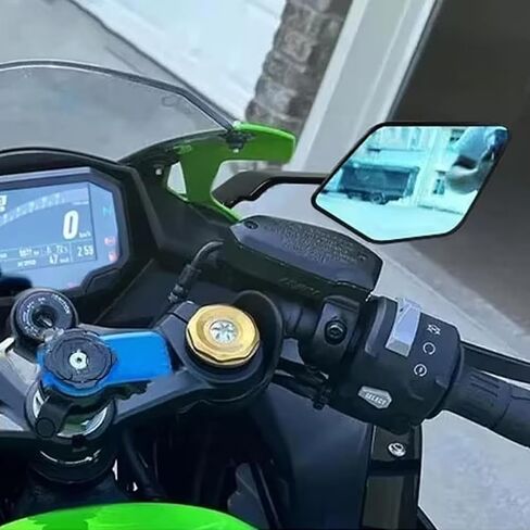 مناسبة لـ 2025 ZX6R ZX636 zx6r zx636 2019-2022 2023 2024 2025 ملحقات الدراجة النارية الجديدة: مرايا الرؤية الخلفية والمرايا الجانبية in Kuwait