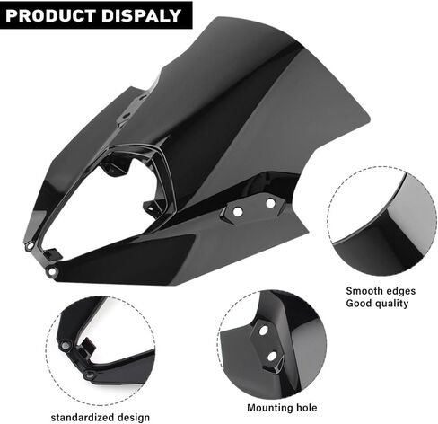 Lirun Windscreen Protector Wind Deflector Windshield Plastic Fairing Black for Kawasaki ER6F Ninja 650 EX-6 2020 2021 2022 2023 in Saudi Arabia
