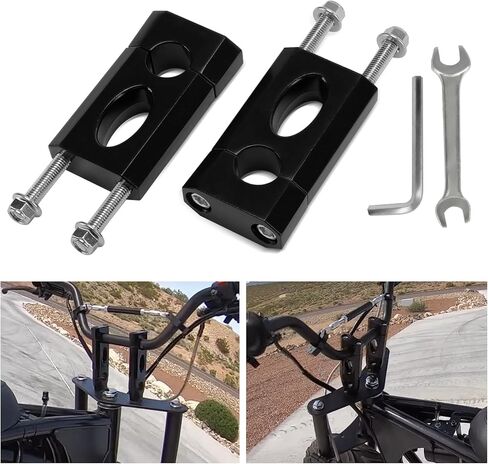 رافعات المقود 7/8 بوصة - رافعات تثبيت المقود 7/8 بوصة 22 مم لكولمان Bt200x Ct200 SSR125 Razor MX350 MX650 Dirt Pit Bike 50cc 70cc 90cc 110cc XR/CRF Motocycle Dirt Pit Bike Mini Bike، أسود in Kuwait