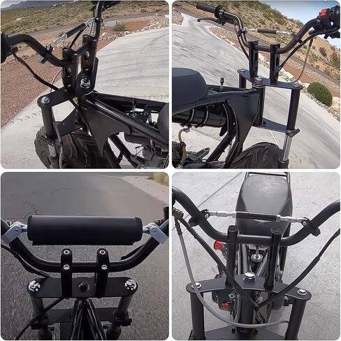 رافعات المقود 7/8 بوصة - رافعات تثبيت المقود 7/8 بوصة 22 مم لكولمان Bt200x Ct200 SSR125 Razor MX350 MX650 Dirt Pit Bike 50cc 70cc 90cc 110cc XR/CRF Motocycle Dirt Pit Bike Mini Bike، أسود in Kuwait