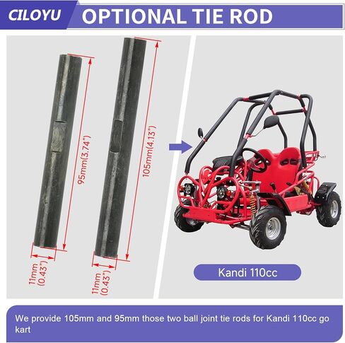 كولمان KT196 مجموعة عجلة القيادة Go Kart مجموعة تروس التوجيه متوافقة مع CK196 196cc Kandi 110cc تعمل بالغاز 4 عجلات رباعية DIY Go Cart Parts المغزل المفصل الكرة المشتركة قضيب التعادل قضبان in Saudi Arabia