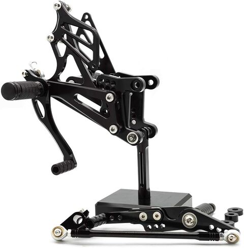 FXCNC CNC 07-08 R1 Billet Motorcycle Rearset Foot Pegs Rear Set Footrests Fully Adjustable Foot Boards Compatible with YZF R1 2007 2008 in Saudi Arabia