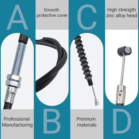 22870-KF9-900 كبل القابض لهوندا ATC200X CB125S XL125S XL185S XL200R XR200R | يستبدل 22870-KT0-670 | 1 حزمة استبدال كابل القابض للدراجات النارية in Kuwait