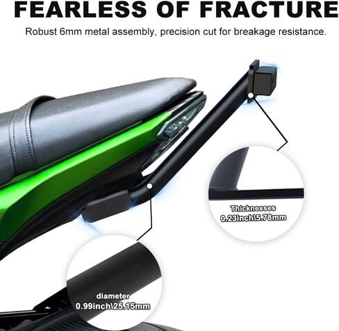 Xitomer مناسب لـ Z125 Z125 12 ساعة شريط كشط شريط الذيل متوافق مع 2017-2024 Z125 Pro Z125 6.0 مللي متر أجزاء حيلة فولاذية in Kuwait