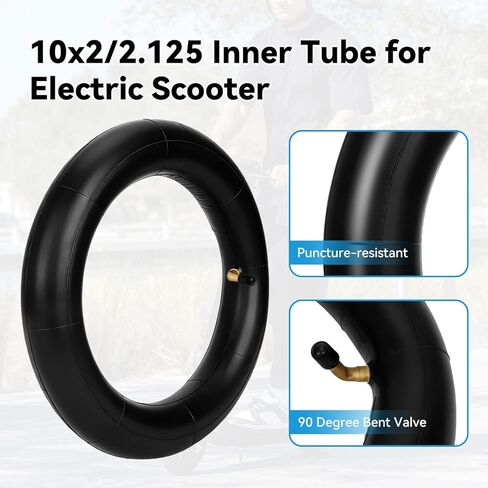 إطار سكوتر 10x2/54-152 متوافق مع سكوتر كهربائي GOTRAX G4 Tour XP GMAX Ultra G3 Plus، إطار 10x2.0 10 بوصة واستبدال الأنبوب الداخلي لأجزاء GOTRAX XR Elite Max E-Scooter in Saudi Arabia