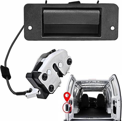 Front Left Driver Side Door Latch Lock Assembly - F4TZ-15219A65-A Replacement for 1992-1997 Ford F150 F250 F350 & 1992-1996 Bronco | Power Door Latch Actuator Motor Cable Rod Kit (LH Side) in Kuwait