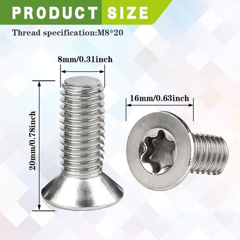 4PCS Stainless Steel Brake Disc Rotor Screws, Brake Rotor Bolt, Automotive Steel Retaining Screws for Front and Rear, 11609271 Retaining Hardware Bolts Kit Fit for Buick Chevry Suburban (4PCS) in Saudi Arabia
