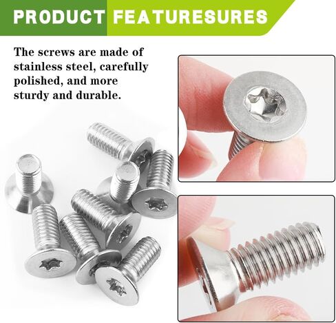 4PCS Stainless Steel Brake Disc Rotor Screws, Brake Rotor Bolt, Automotive Steel Retaining Screws for Front and Rear, 11609271 Retaining Hardware Bolts Kit Fit for Buick Chevry Suburban (4PCS) in Saudi Arabia