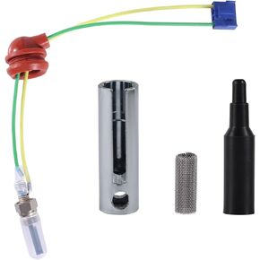 4 قطع من مجموعة قابس توهج سخان التوقف الديزل، قابس توهج الإشعال مع مكبس مفتاح الربط وغطاء أسود قطع غيار السيارات ملحقات إصلاح التدفئة لسخان الديزل 2KW/5KW/8KW in Kuwait