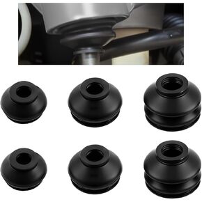6PCS Ball Joint Boots Replacement,Rubber Tie Rod Boots Dust Cover Set for Steering/Suspension System,Universal Tie Rod End Boot Kit Car Accessories Fit for Most Vehicles in Kuwait