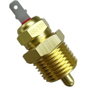 3/8 "NPT مروحة ترموستات مفتاح درجة الحرارة 185 إلى 170 درجة، مفتاح استشعار حراري لمروحة تبريد المحرك الكهربائي التلقائي مع جسم نحاسي، يناسب مراوح المبرد 10" 12" 14" 16" ، مروحة مزدوجة متوافقة in Kuwait
