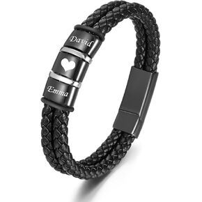 abooxiu Urn Bracelet for Ashes Leather Cremation Bracelet for Human Ashes Stainless Steel Ashes Bracelet Memorial Cremation Jewelry Keepsake Bangle for Men in Saudi Arabia