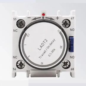 LADT2 Time Delay Relay Module, 0.1-3s On-Delay Off-Delay, 380V AC, 220V Coil Voltage, Dual Function Timer Contact Block (LADT2) in Kuwait