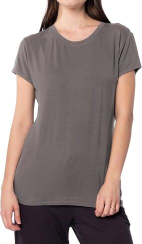 Sexy Basics Women's 5 Pack Crew Neck T-Shirts |Workout - Activewear - Yoga - Sleep Ultra Soft Stretch Short Sleeve Tees in Kuwait