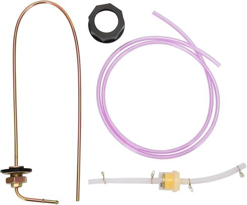 For Diesel Heaters, Extra Capacity Fuel Tank Standpipe Kit, All-Metal Rust-Proof Cap with 36" Tubing & Filter, Extend Runtime 5X in Kuwait