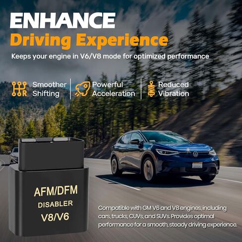 تعطيل AFM، تعطيل AFM DFM DOD، تعطيل إدارة الوقود النشط متوافق مع GM V6 & V8، AFM Disabler 5.3 Silverado، (Chevy GMC Sierra Yukon Cadillac Escalade) 4.3L 5.3L 6.0L 6.2L in Kuwait