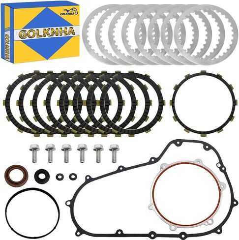 Cyco Primary Gasket & Extra Plate Friction Steel Clutch Kit for Touring Models Road King Road Glide Street Glide OEM#34934-06 17369-06 in Saudi Arabia