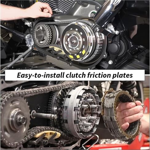 Cyco Primary Gasket & Extra Plate Friction Steel Clutch Kit for Touring Models Road King Road Glide Street Glide OEM#34934-06 17369-06 in Saudi Arabia
