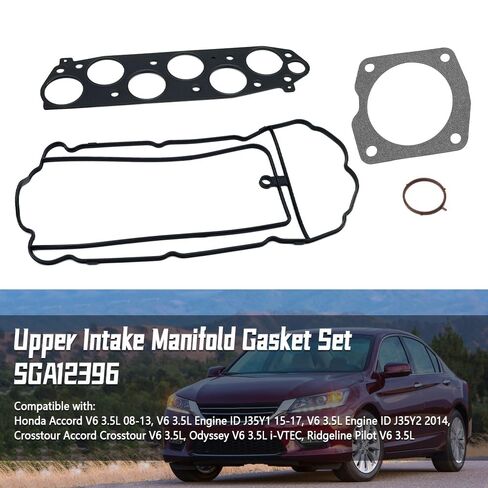 Upper Intake Manifold Gasket Set Fit for Acura MDX RDX RL TL TSX ZDX Fit for Honda Accord Crosstour Odyssey Pilot Replace SGA12396 in Saudi Arabia