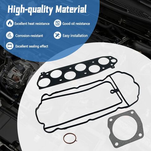 Upper Intake Manifold Gasket Set Fit for Acura MDX RDX RL TL TSX ZDX Fit for Honda Accord Crosstour Odyssey Pilot Replace SGA12396 in Saudi Arabia