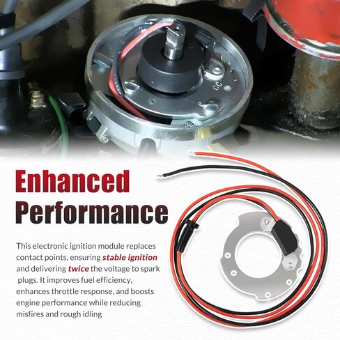 1244A Electronic Ignition Conversion Kit for Ford 4-Cyl Tractors, for 2N 8N 9N 500-800 Series, Single Point, 12V Negative Ground, High-Performance Ignition Module in Saudi Arabia
